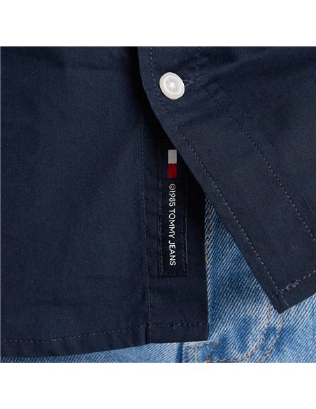 TOMMY REG POPLIN CAMISA NAVY