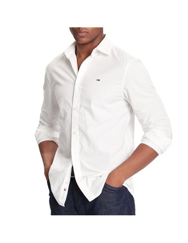 TOMMY REG POPLIN CAMISA WHT