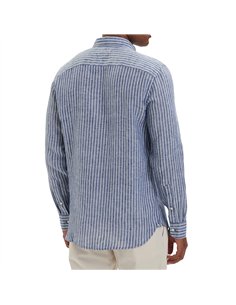 TH CAMISA  LINEN BENGAL STRIPE  2
