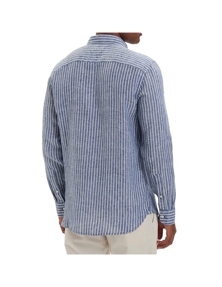 TH CAMISA  LINEN BENGAL STRIPE 