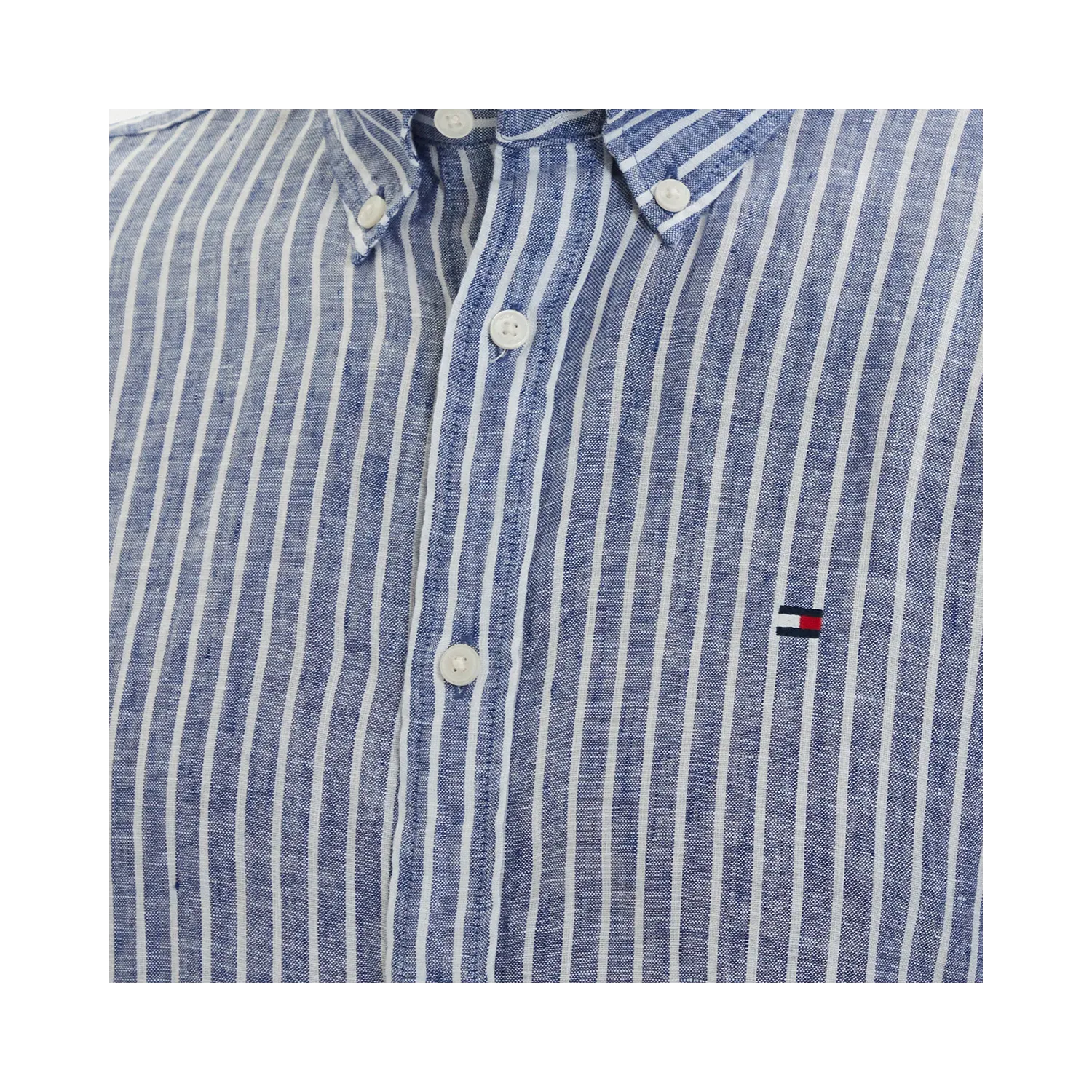 TH CAMISA  LINEN BENGAL STRIPE 