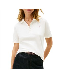 TH  MUEJR 1985 REG PIQUE POLO WHT