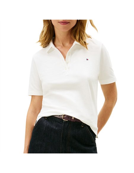 TH  MUEJR 1985 REG PIQUE POLO WHT