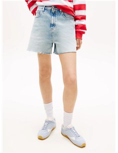 TOMMY Shorts vaqueros Mom rectos desteñidos