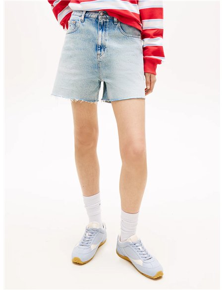 TOMMY Shorts vaqueros Mom rectos desteñidos
