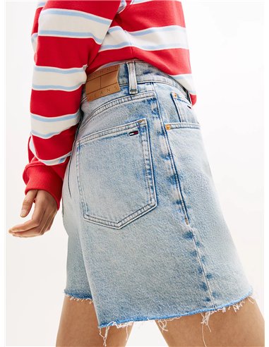 TOMMY Shorts vaqueros Mom rectos desteñidos
