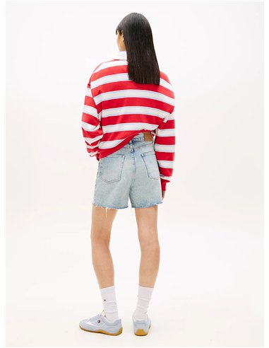 TOMMY Shorts vaqueros Mom rectos desteñidos