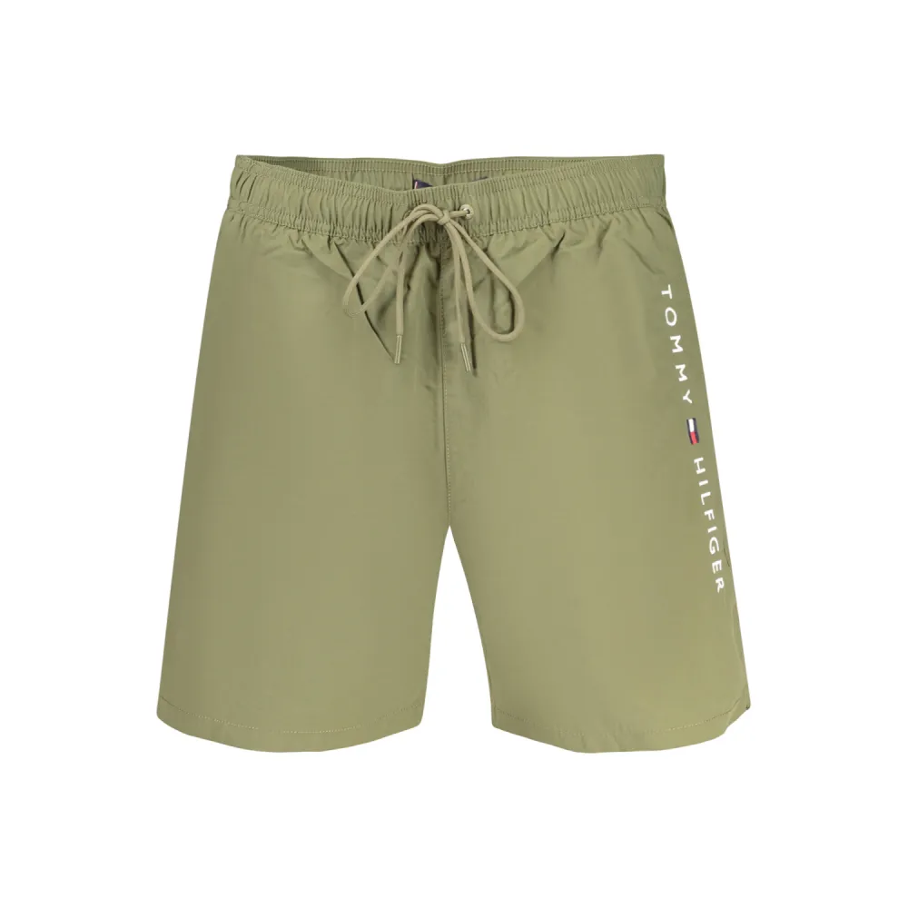 TH Bañador Original de largo medio con logo OLIVE