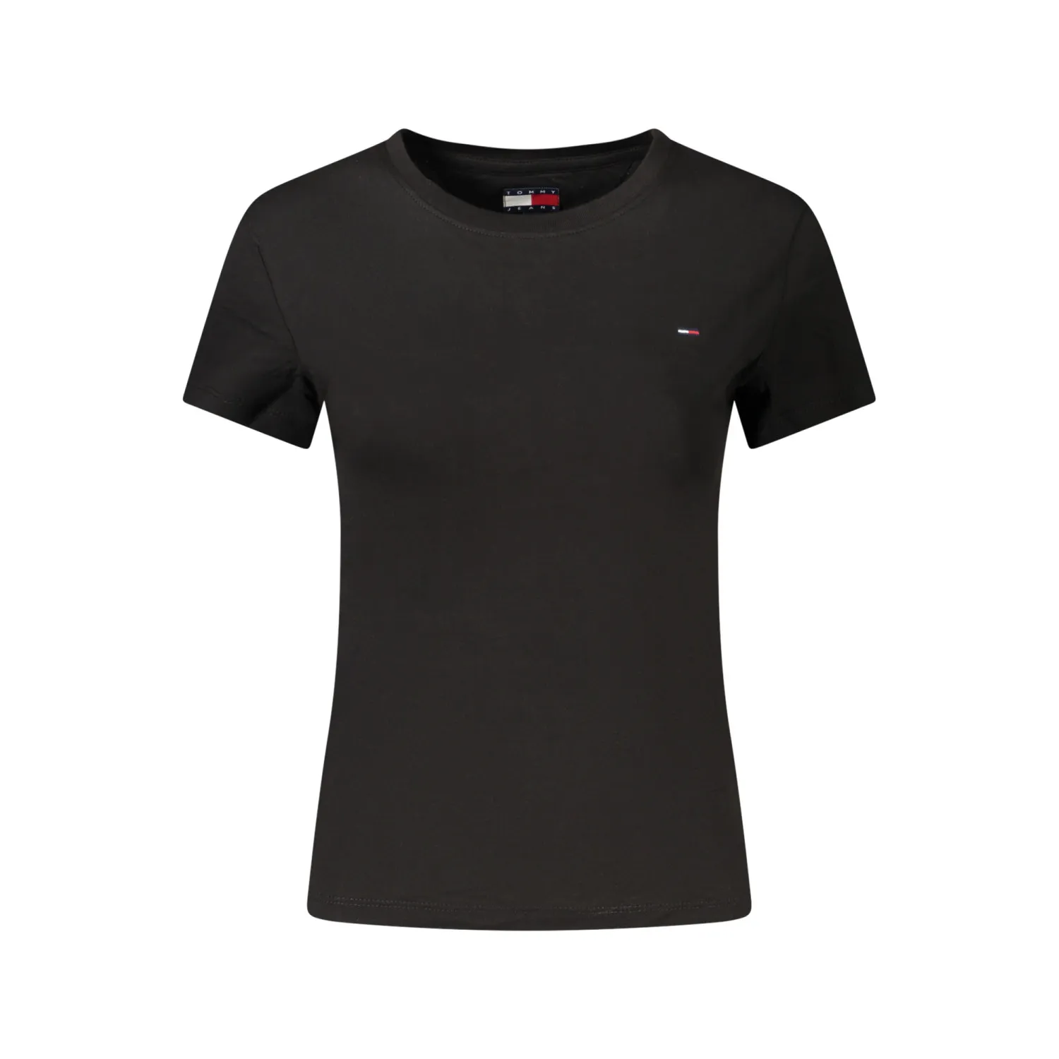 TH Camiseta slim de cuello redondo con logo bordado WHT
