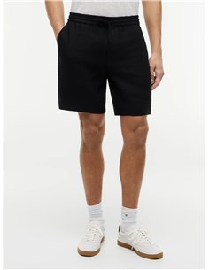 TH Pantalón corto chino Dover de mezcla de lino BLK