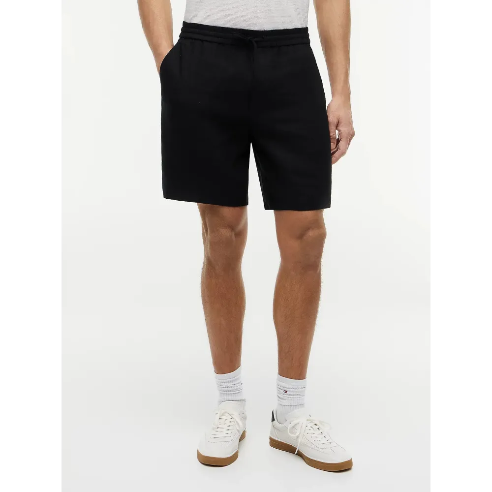 TH Pantalón corto chino Dover de mezcla de lino BLK
