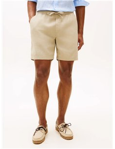 TH Pantalón corto chino Dover de mezcla de lino Khaki