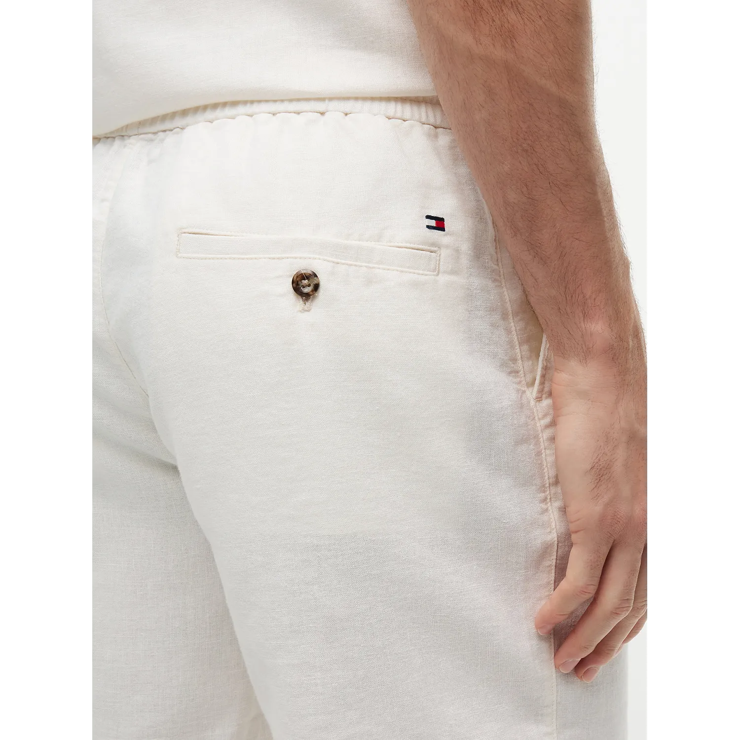 TH Pantalón corto chino Dover de mezcla de lino con corte regular