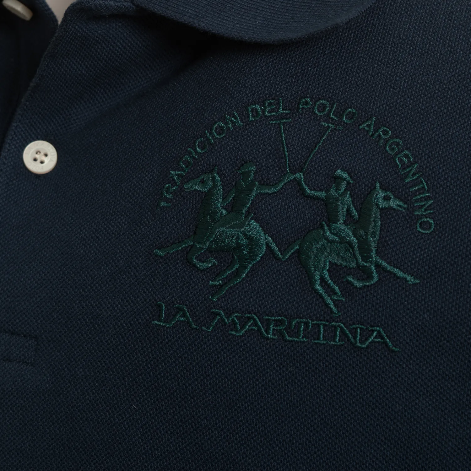 LA MARTINA POLO SS 30/1 COTTON PIQUE WHT