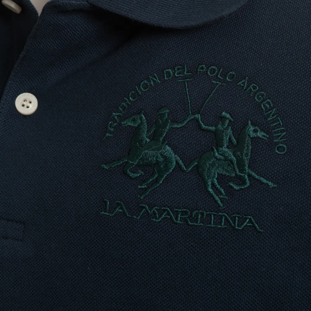LA MARTINA POLO SS 30/1 COTTON PIQUE WHT
