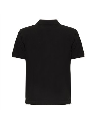 LA MARTINA POLO SS 30/1 COTTON PIQUE BLK