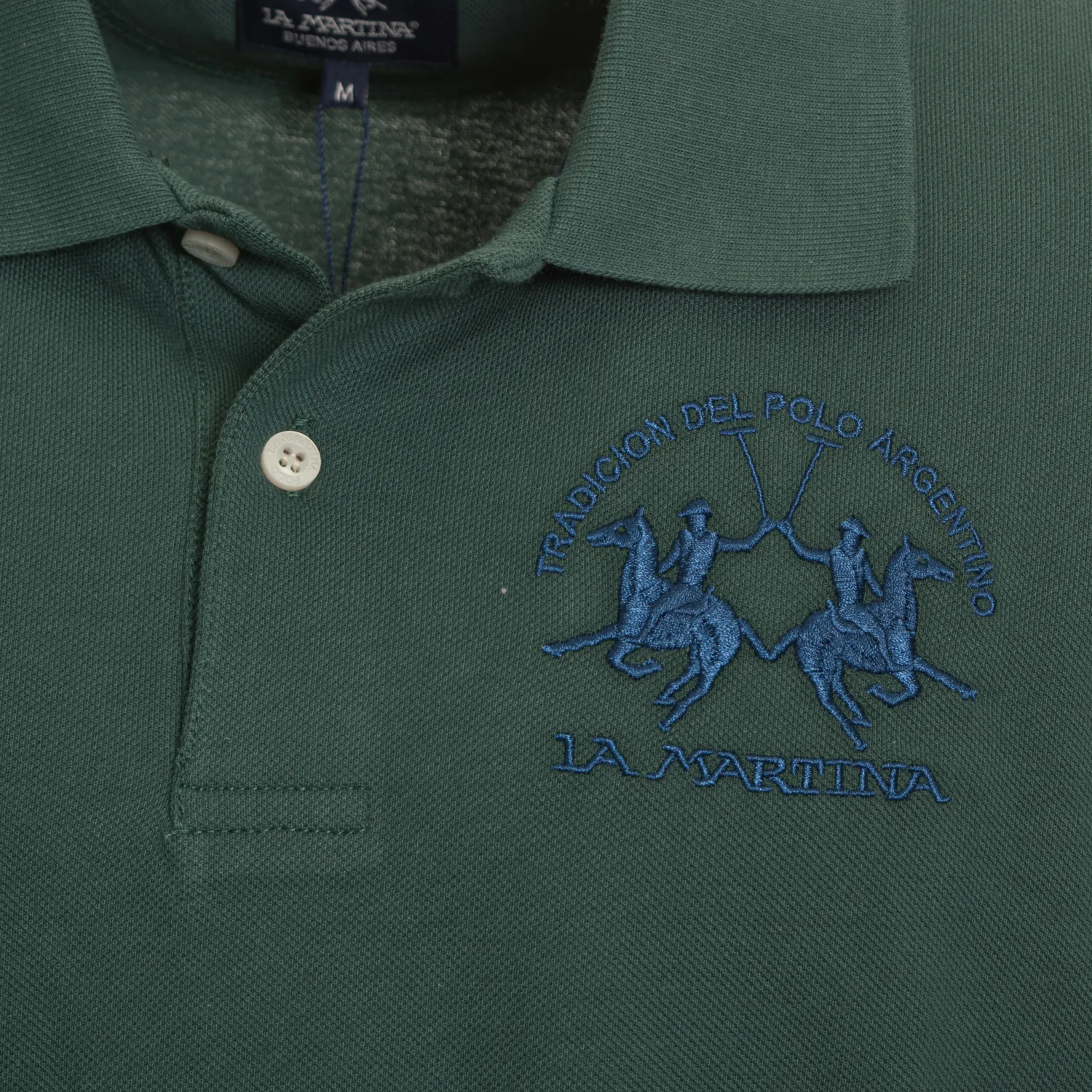 LA MARTINA POLO SS 30/1 COTTON PIQUE PINENNEDLE 
