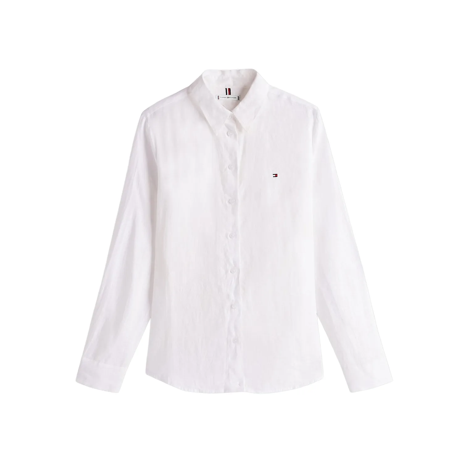 TH Camisa de lino puro de corte amplio 