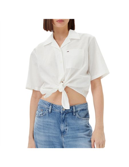 TH CAMISA  TJW CRP LINEN SS