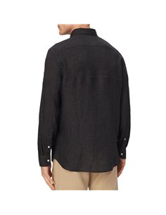 TH Camisa regular de lino NEGRO 2
