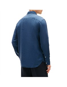 TH Camisa regular de lino AZUL 2
