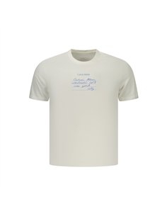 CK T-SHIRT LETT LOGO WHT