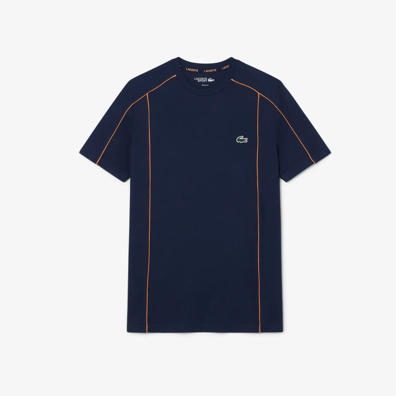 LACOSTE Camiseta deportiva con ribete en contraste Ultra-Dry NAVY