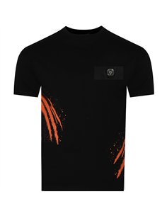 PLEIN SPORT SCRATCH T-SHIRT BLK