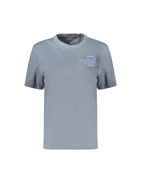 CK SS CLASSIC LEFT CHEST GRAPHIC TEE GRAY
