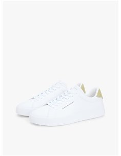 TH Zapatillas de tenis en piel con logo 
