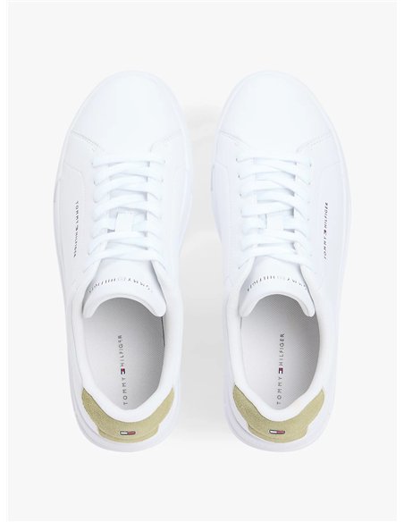 TH Zapatillas de tenis en piel con logo 