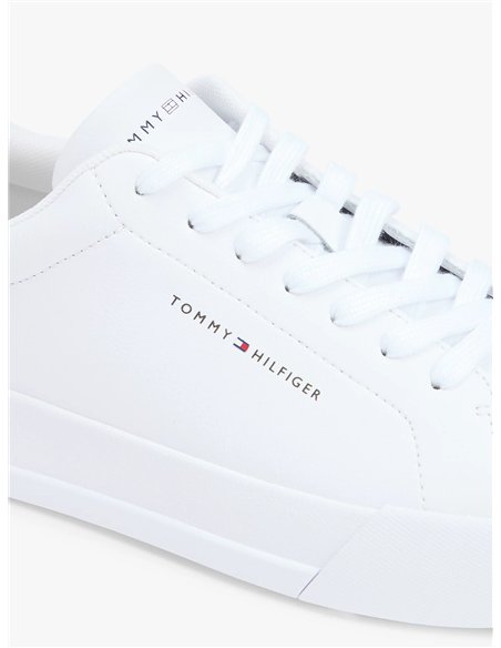 TH Zapatillas de tenis en piel con logo 
