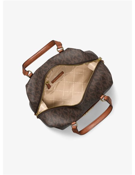 MK BECK MD SATCHEL BROWN
