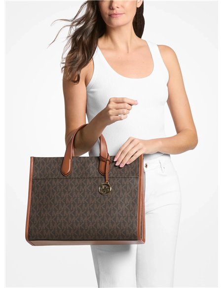 MK GIGI LG TOTE BROWN