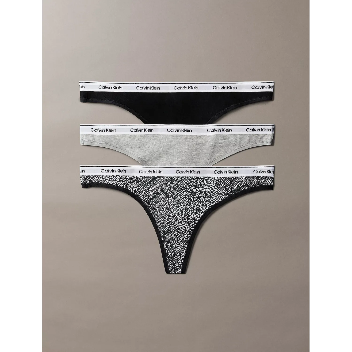 CK Pack de 3 tangas de tiro bajo - Icon Logo Lace 
