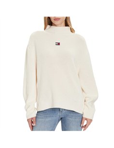 TOMMY MOCKNECK BADGE WHT