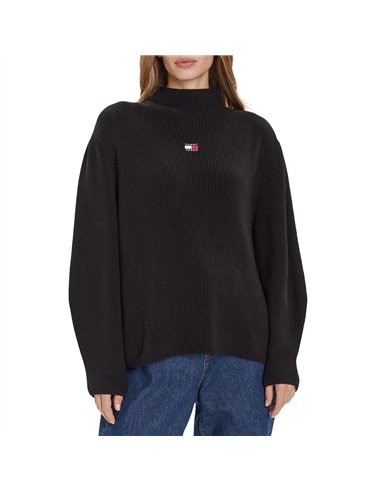 TOMMY MOCKNECK BADGE WHT