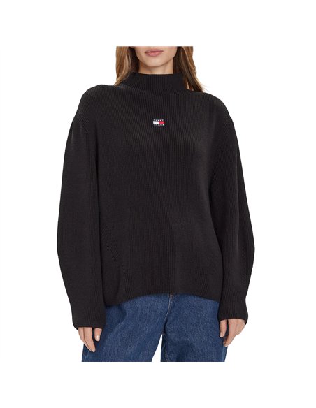 TOMMY MOCKNECK BADGE WHT