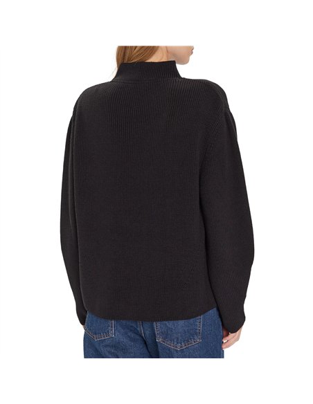 TOMMY MOCKNECK BADGE WHT