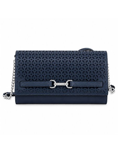 MK LG WALLET ON CHAIN NAVY