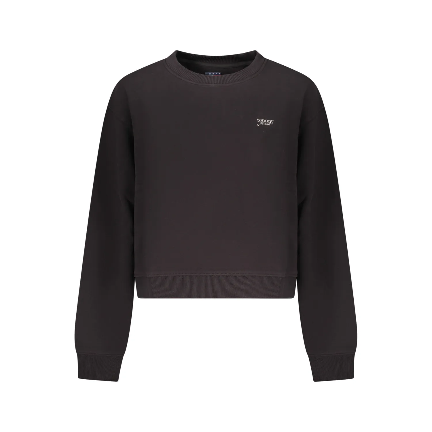 TH SUDADERA FELPA MUJER LET LOGO BLK