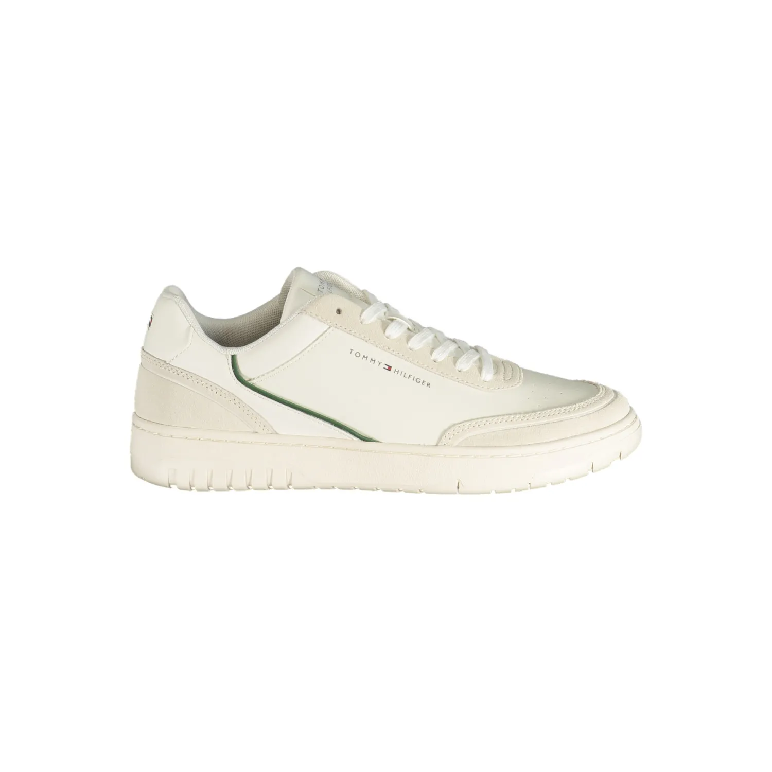 TH Zapatillas de piel con mezcla de texturas