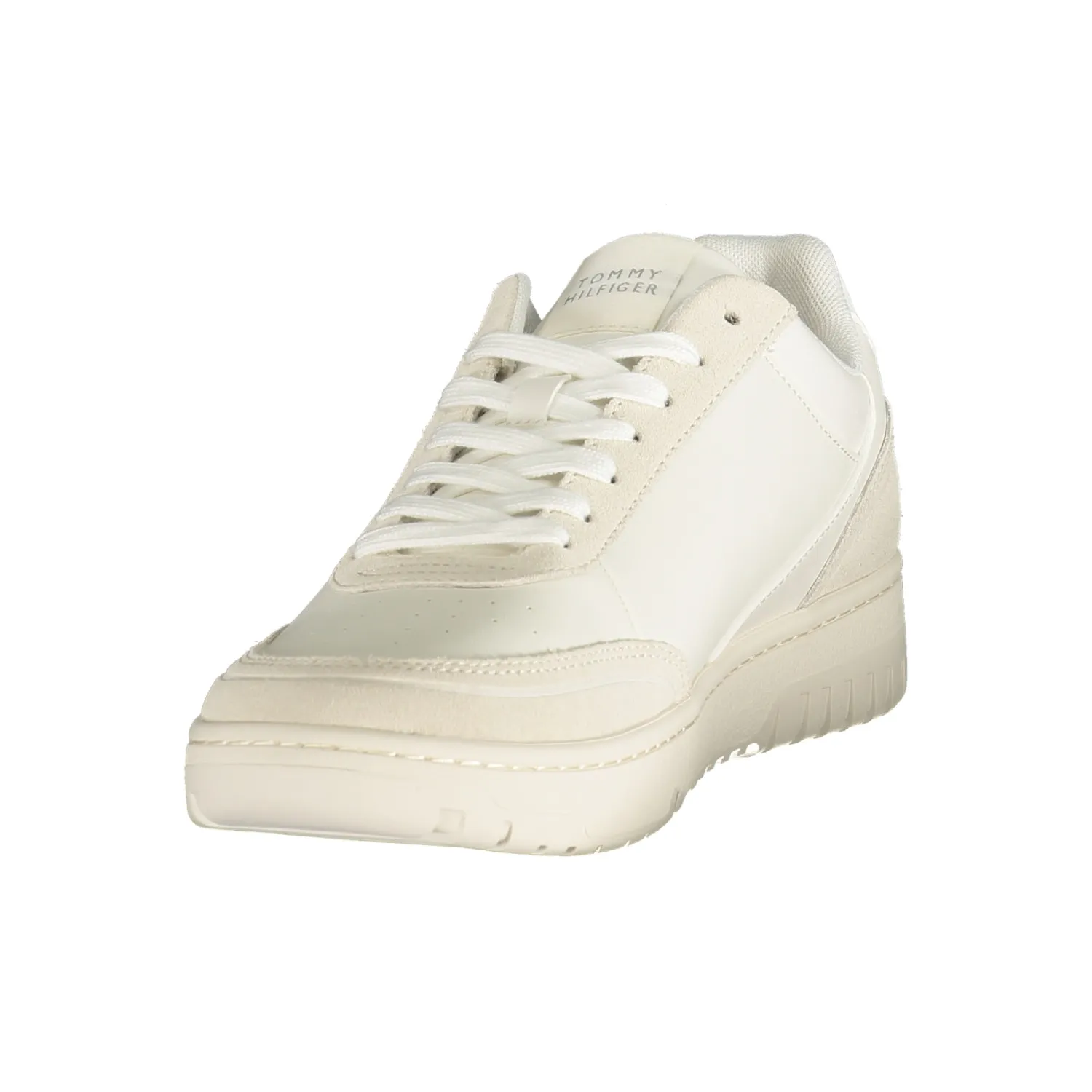 TH Zapatillas de piel con mezcla de texturas