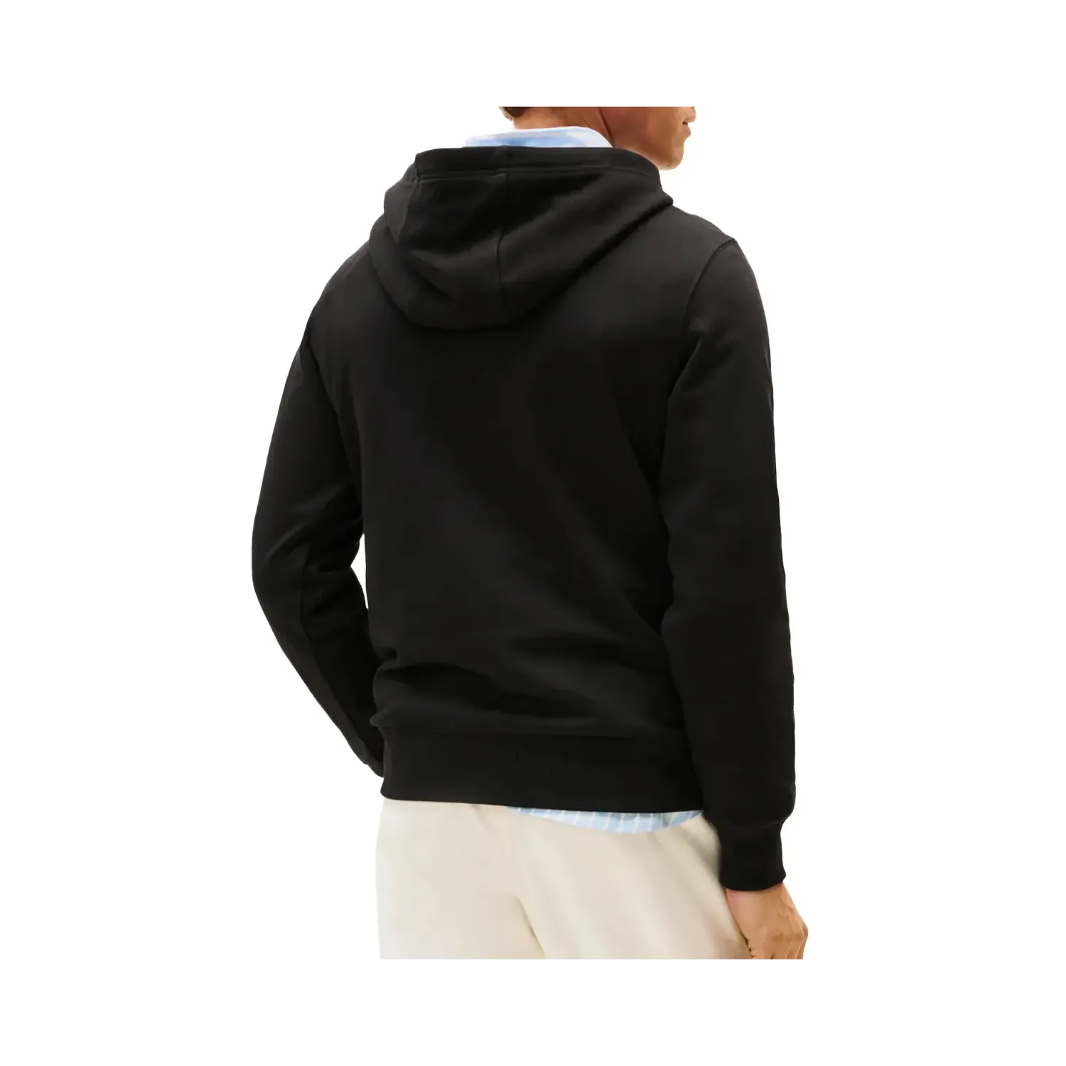TH Sudadera de felpa con logo bordado BLK