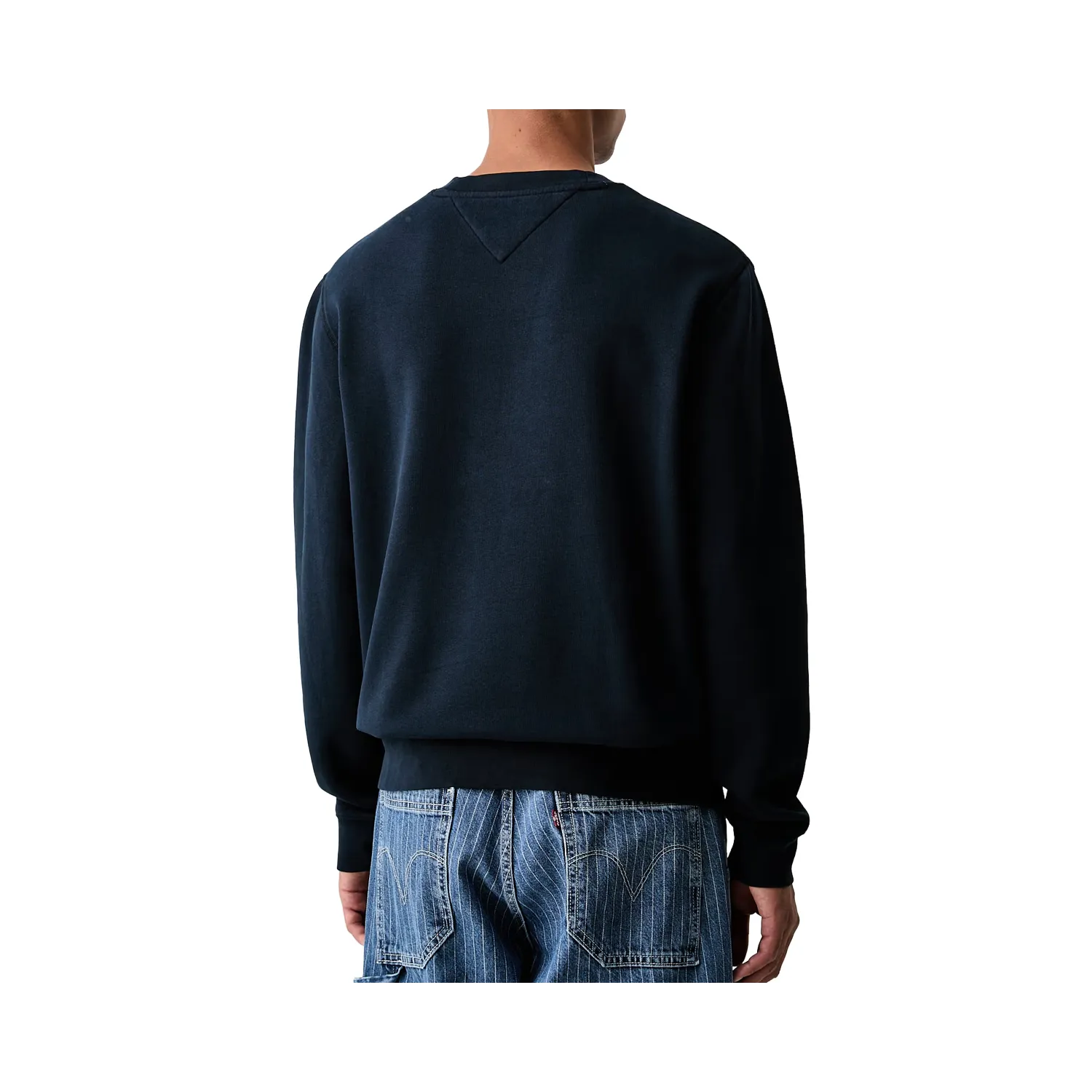 TH Sudadera de felpa con cuello redondo NAVY