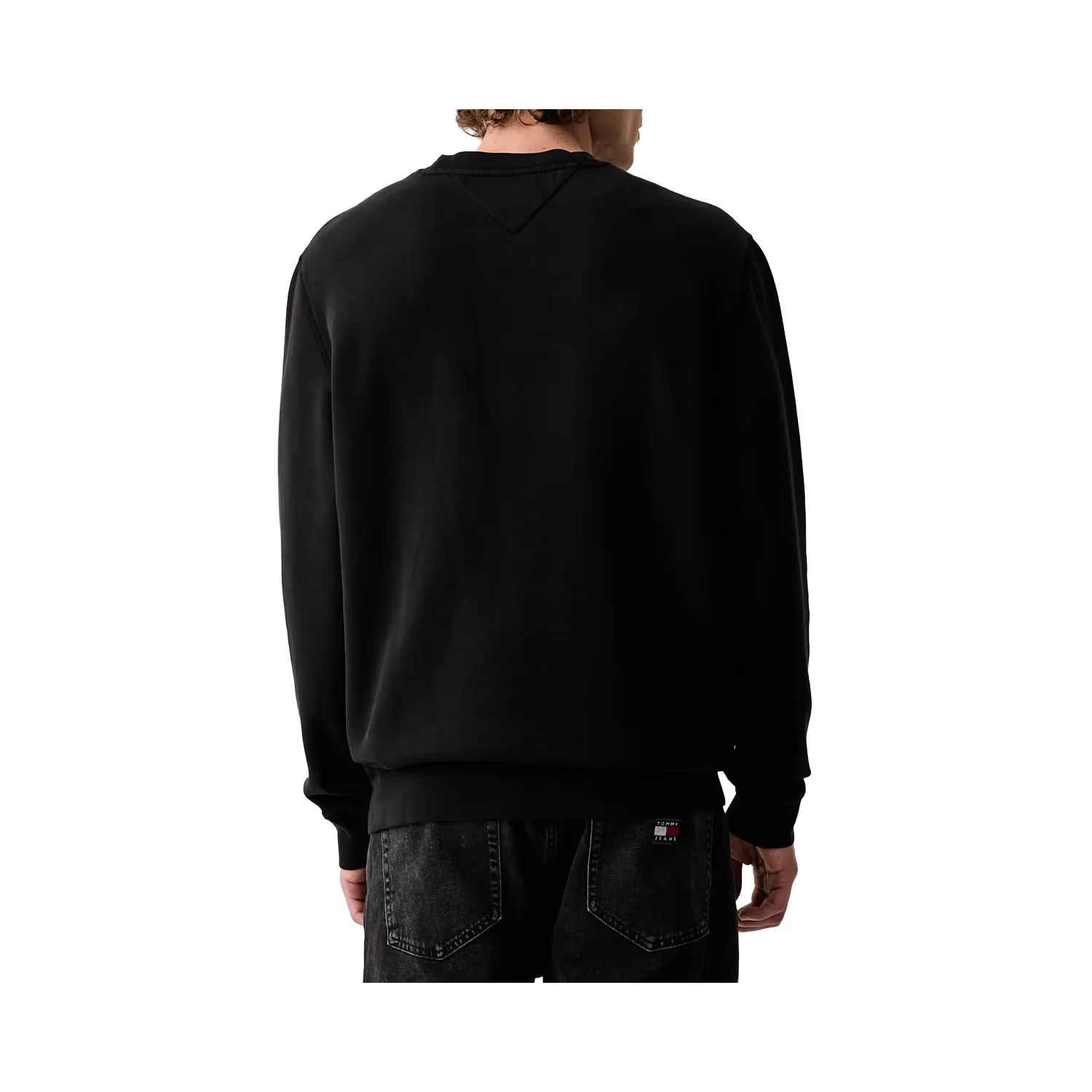TH Sudadera de felpa con cuello redondo BLK