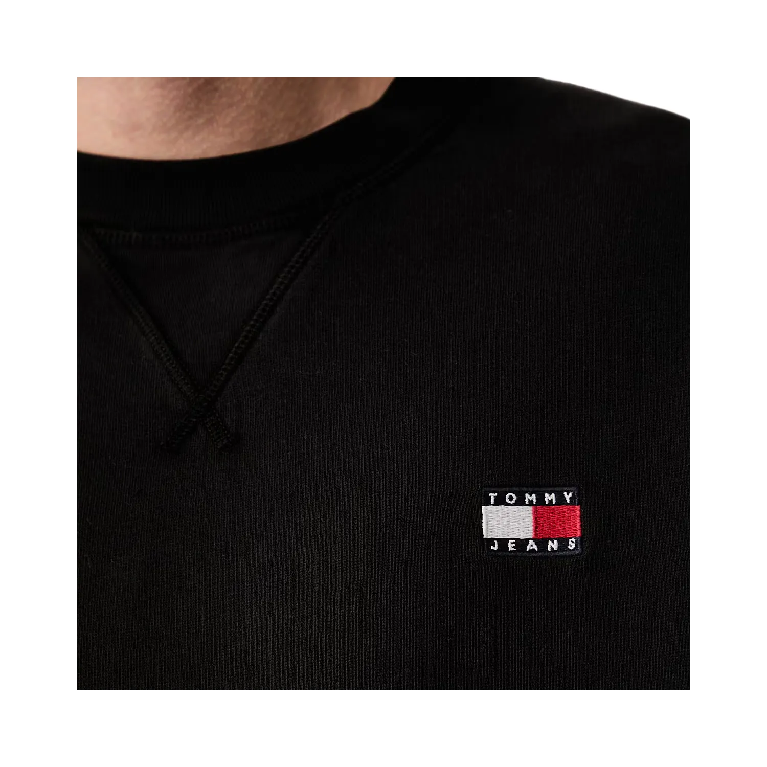 TH Sudadera de felpa con cuello redondo BLK