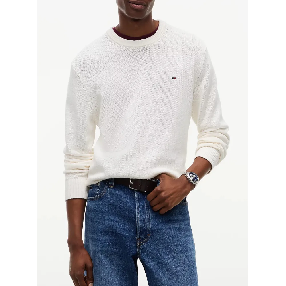 TH Jersey texturizado slim con logo WHT