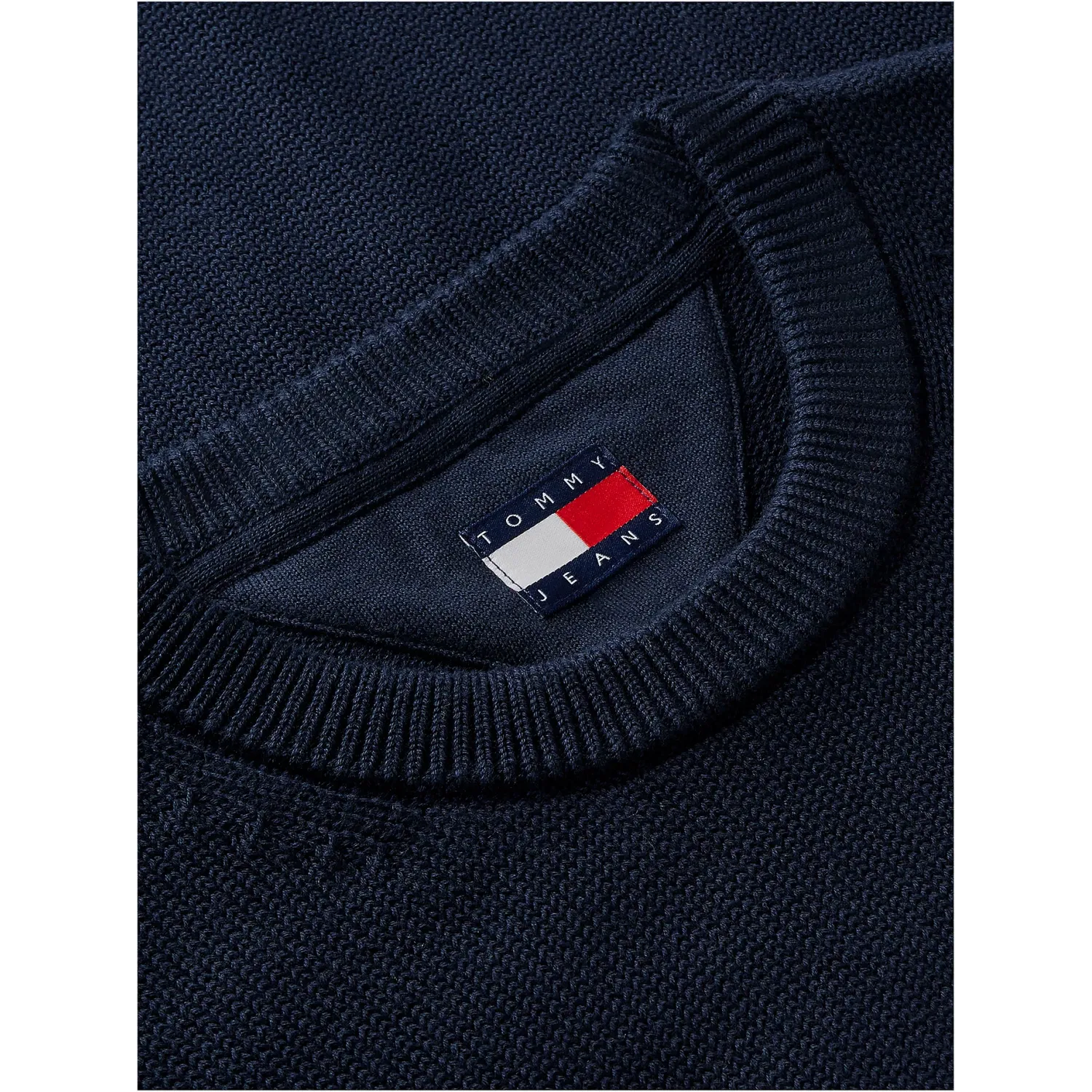 TH Jersey texturizado slim con logo NAVY