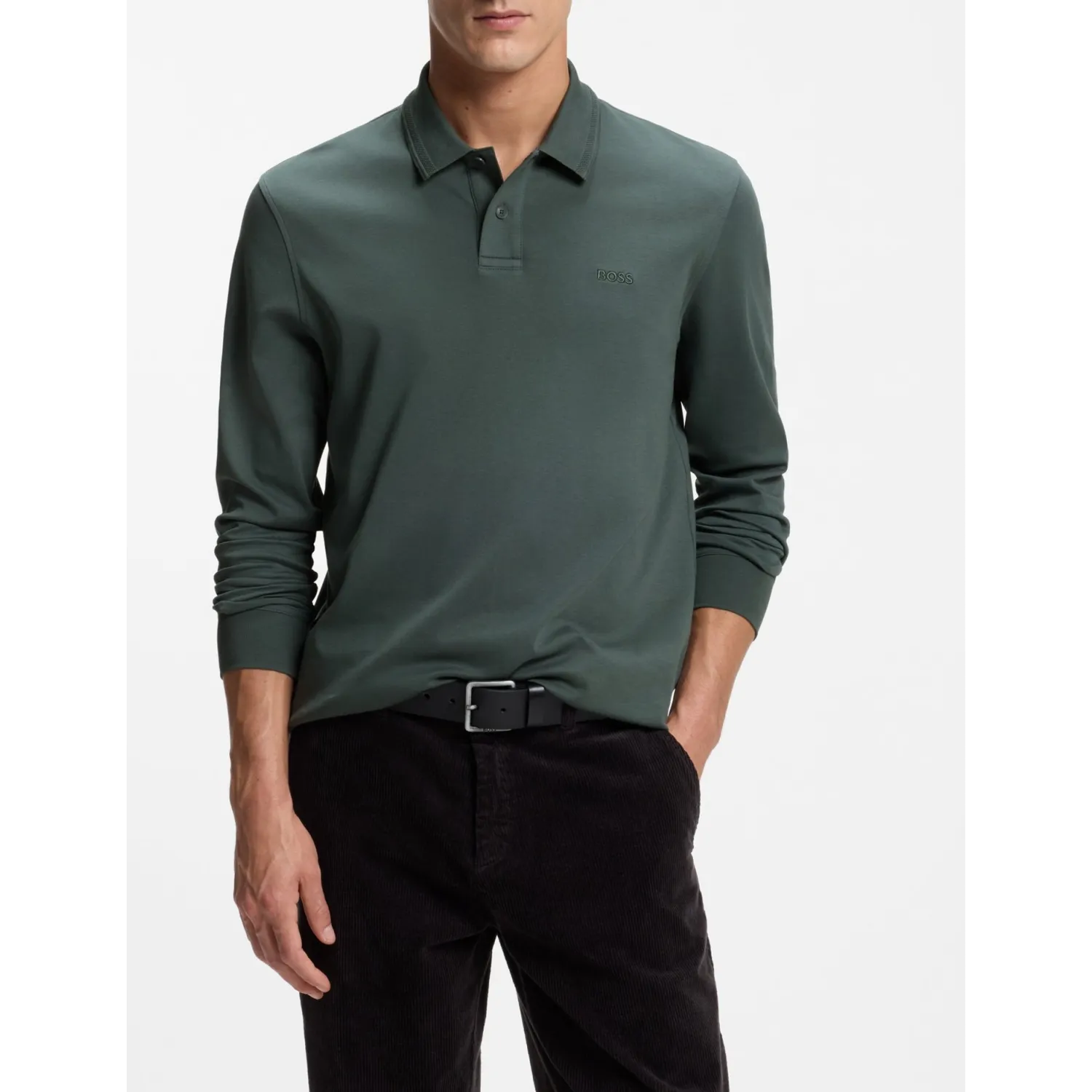 BOSS POLO interlock GRN